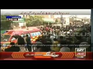 Bomb exploded at churches in Lahore