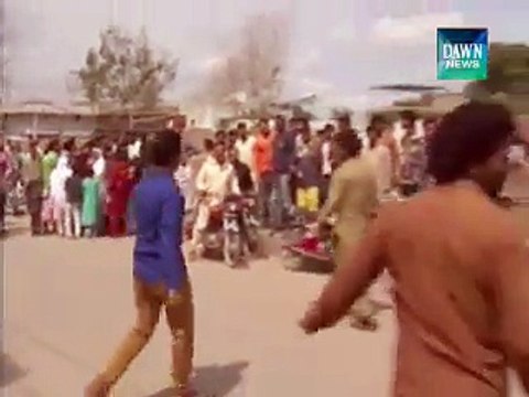 Lahore blasts mob beats up and burned alive unknown person