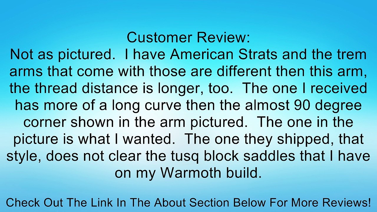 Fender 099-2039-000 American Vintage Stratocaster Tremolo Arm - Chrome Review