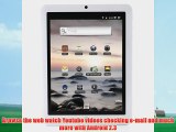Coby MID8125-4GWHT 8 Inch Kyros Internet Touchscreen Tablet With Android OS 2.3