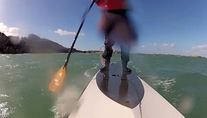 STAND UP PADDLE SURF on the secret spot with my SIC BULLET 14 "