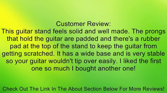 OnStage GS7462B Folding Guitar Stand Review