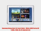 Samsung Galaxy Note 10.1 inch Tablet - White (ARM Cortex A9 1.4GHz 16GB 3G BT Android 4.0)