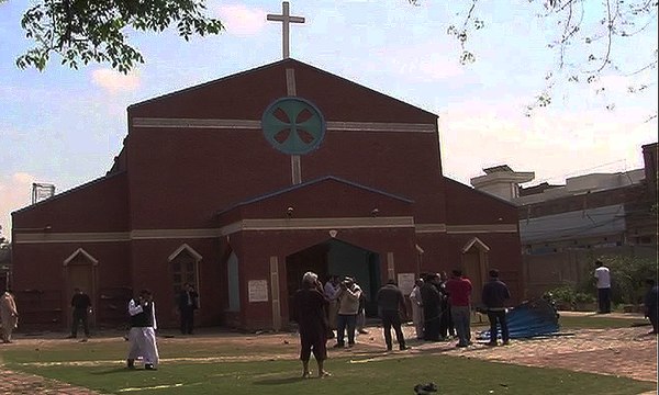 Lahore blasts: Visuals from outside the church