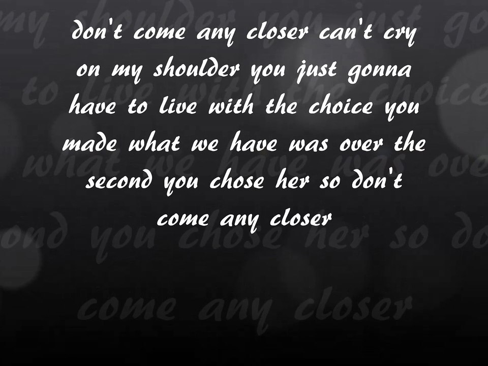 Claude Kelly Don't come any closer