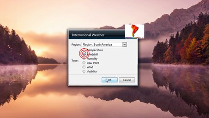 International Weather Gadget for Windows 7