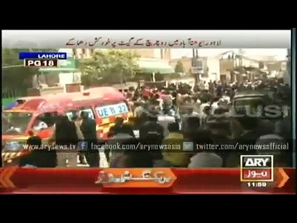 Bomb exploded at churches in Lahore