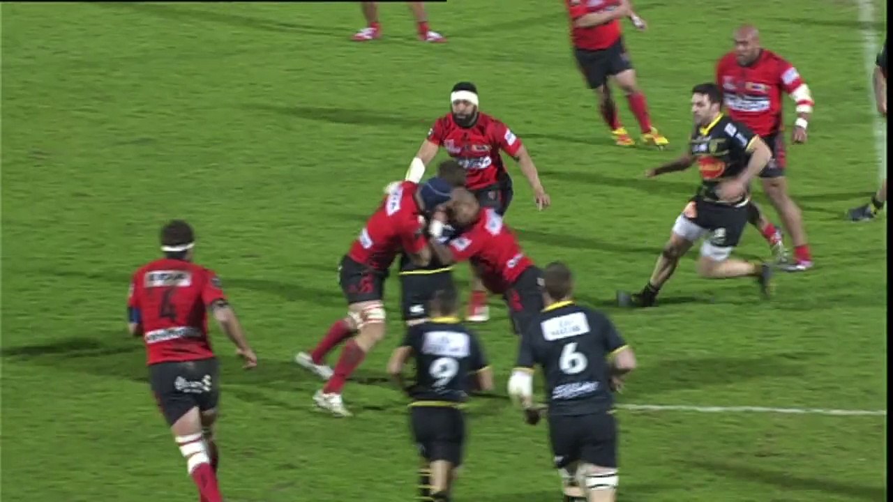TOP14 - La Rochelle - Oyonnax: Essai Levani Botia (LAR) - J20 - Saison 2014/2015