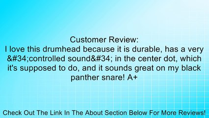 Remo Batter, CONTROLLED SOUND�, Coated, 13" Diameter, BLACK DOT(TM) On Bottom Review