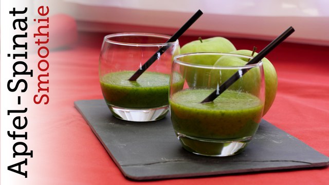 Rezept - Apfel-Spinat-Smoothie - Smoothie-Special (Red Kitchen - Folge 318.1)
