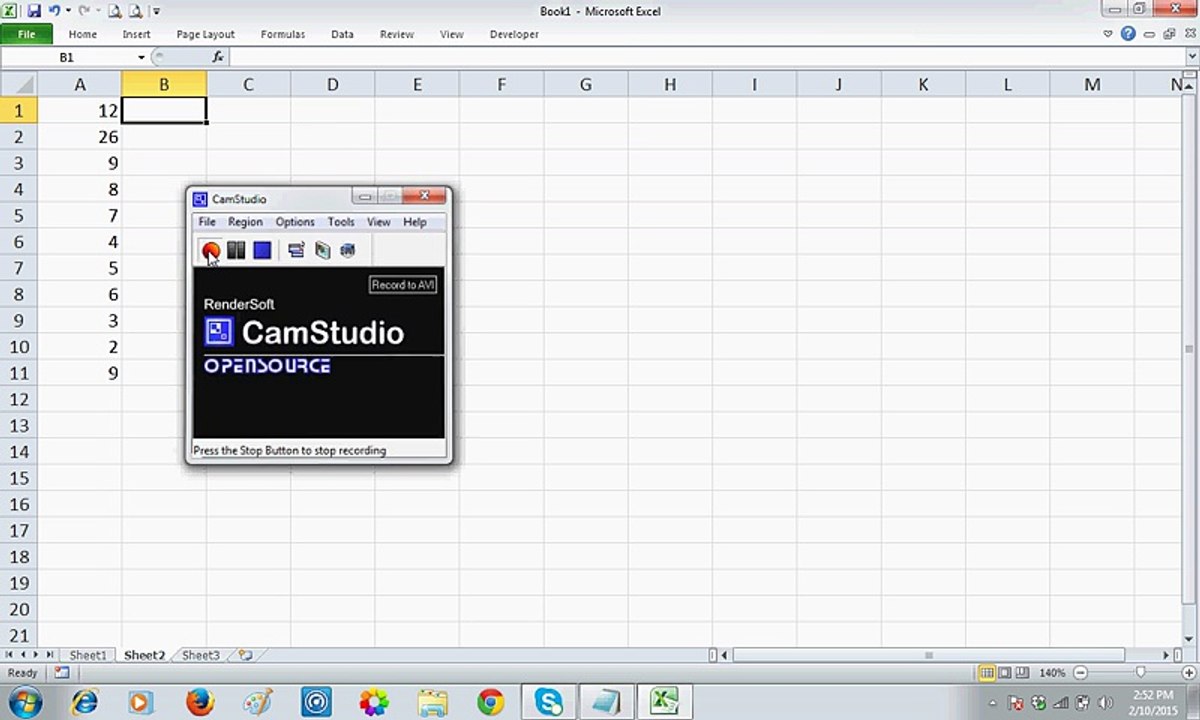 inserting blank lines in excel