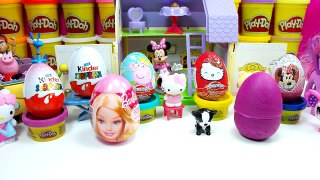 barbie kinder surprise eggs peppa pig frozen play doh fairy hello kitty