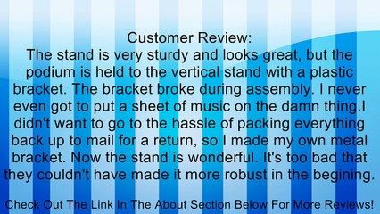 On-Stage SM7211 Professional Folding Orchestral Music Stand, Black Review