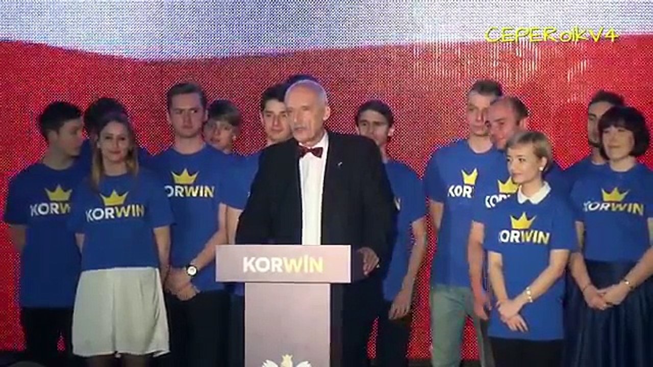 Janusz Korwin-Mikke na Konwencji wyborczej w Kłobucku (14.03.2015)