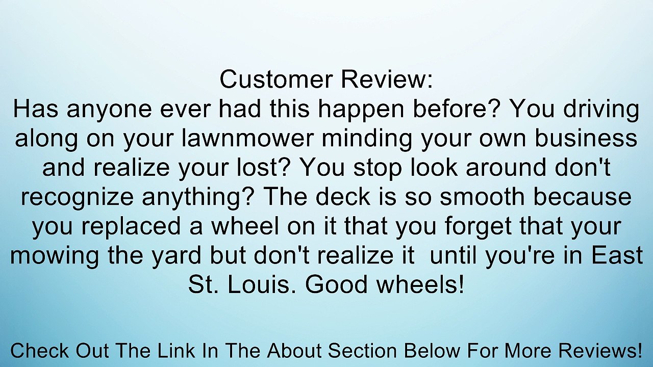 Replacement Lawn Mower Wheel Kit for John Deere # AM116299 Review