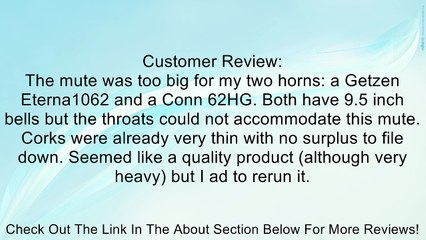 Jo Ral TRB-9 Bass Trombone Bucket Mute Review