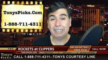 LA Clippers vs. Houston Rockets Free Pick Prediction NBA Pro Basketball Odds Preview 3-15-2015
