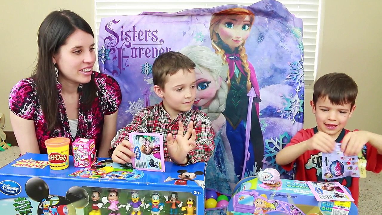 GIANT Frozen SURPRISE Tent Kinder Eggs Elsa Disney Princess Shopkins Fashems MLP LPS Candy