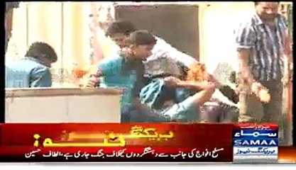 Protesters Looted The Shops In pakistan After Bomb Blast At Metro Bus Way