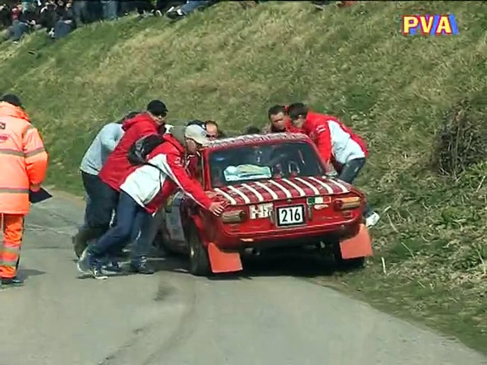 Crash Lancia Fulvia rallye du Touquet 2015