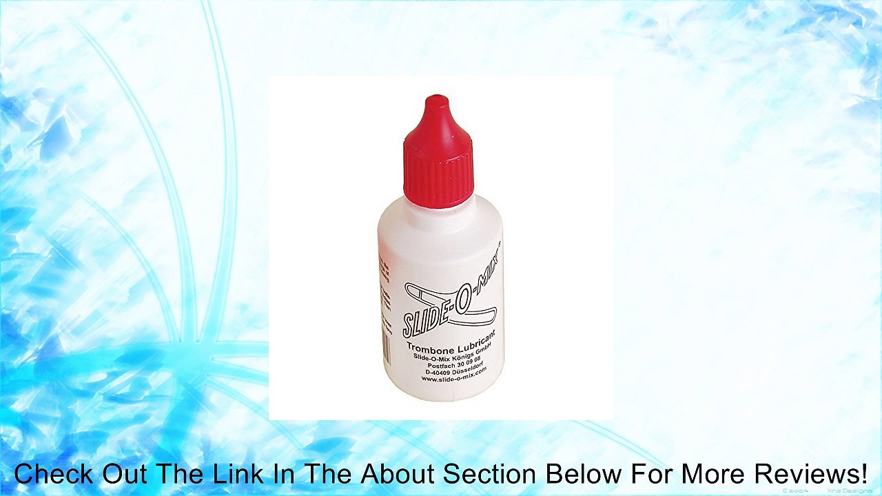 Slide-O-Mix Slide O Mix Trombone Slide Lubricant Slide O Mix Regular Large Bottle Review