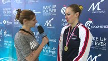 MUFE Virginie Dedieu recueille les réactions de Margaux Chretien, médaillée de Bronze SOLO LIBRE
