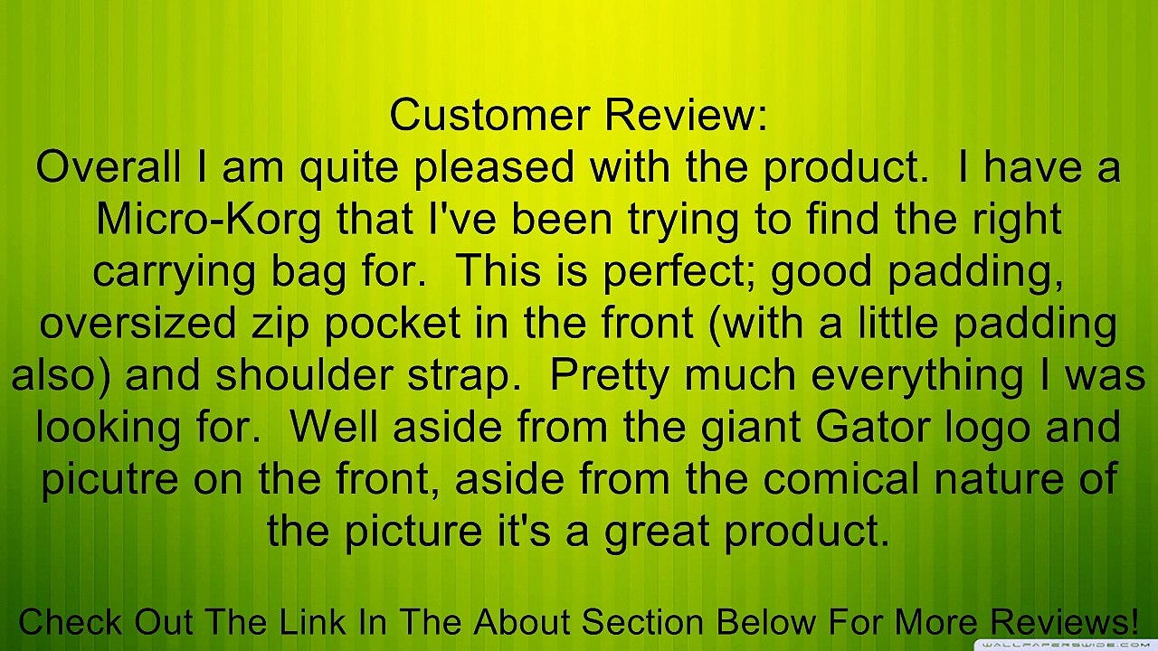 Gator GK-2110 Gig Bag for Micro Controllers (22.5" x 11.5" x 4") Review