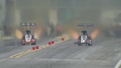 Spectaculaire accident de Larry Dixon en Dragster