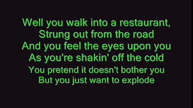 Bob Seger - Turn the Page with lyrics