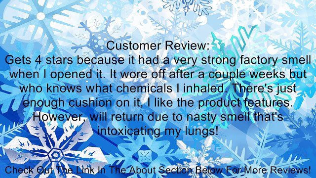 Memory Foam Mouse Pad Mat with Wrist Rest (Black) Review