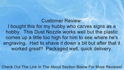 Makita 192035-6 Router Dust Nozzle (3606,3612,3621 Series) Review