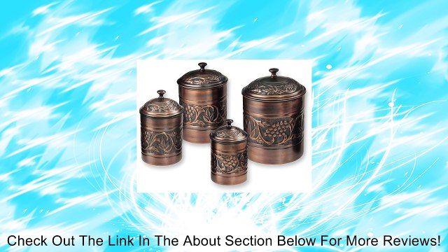 Old Dutch Old Dutch 4 pc. Antique Embossed Heritage Canister Set Review
