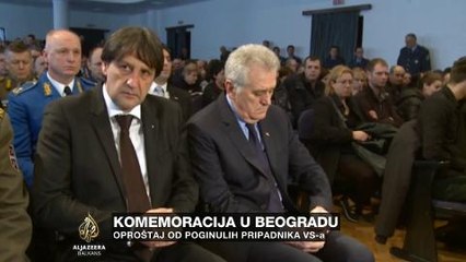 Oproštaj od poginulih u Srbiji