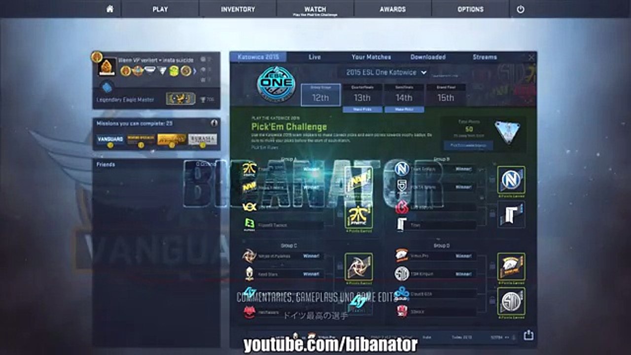 CSGO ESL ONE KATOWICE 2015 - Semifinals PickEm Challenge