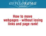 How to move your pages with 301 redirects - Affilorama.flv