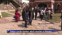 Taliban attacks on Pakistan churches kill 14, spark riots