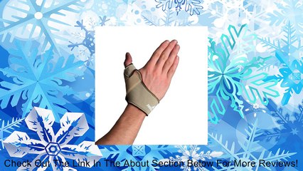 Thermoskin Flexible Thumb Left Splint, Beige, Medium Review