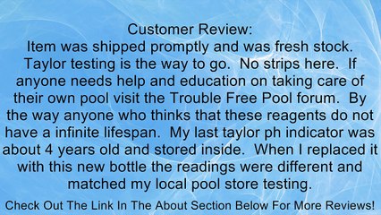 Taylor Replacement Reagents pH Indicator #4 - 3/4 oz. Review