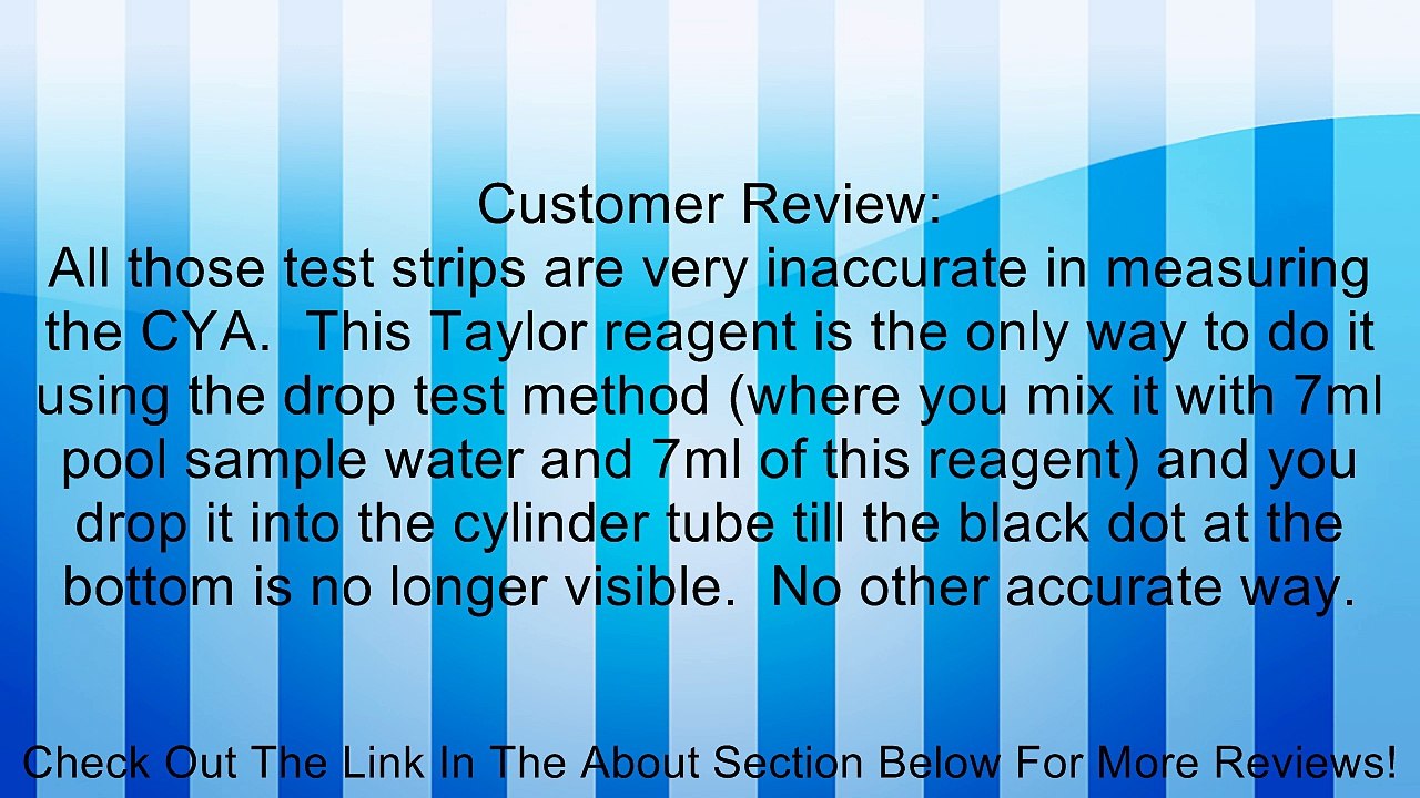 Taylor Cyanuric Acid 2 oz R-0013-C Review