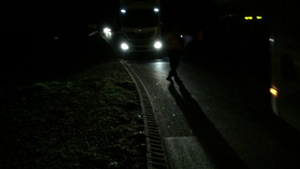 Action CFDT Routes du 28 janvier 2015 au Rond-Point du Bec du Canard à la FARLEDE (VAR)