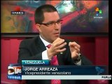 Vicepresidente Jorge Arreaza pide a EE.UU. respeto para Venezuela