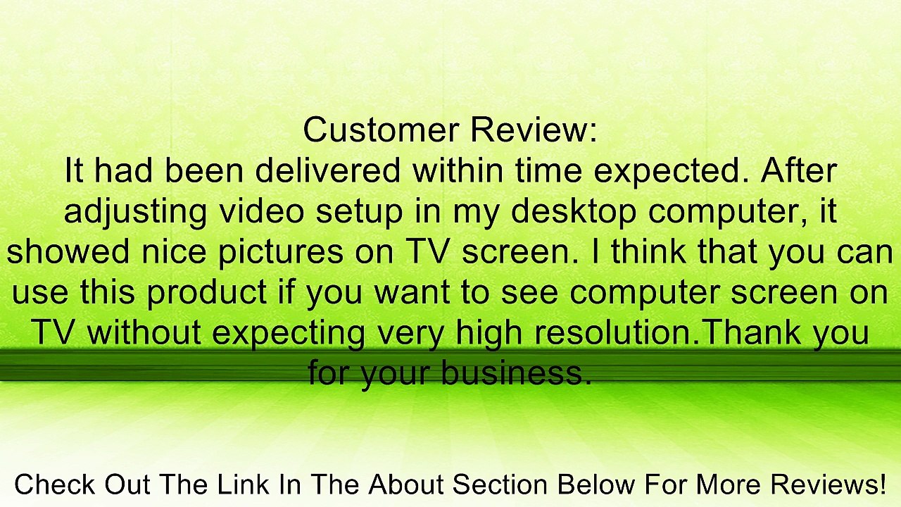 C2G / Cables to Go - 27965 - 12ft Value Series Bi-directional S-Video To RCA Cable (Black) Review