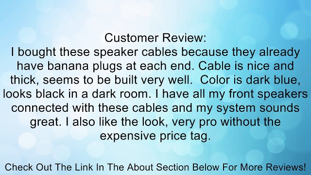 C2G / Cables to Go 29176 10 feet/3.04 Meters Velocity 12 AWG Speaker Cable Blue Review