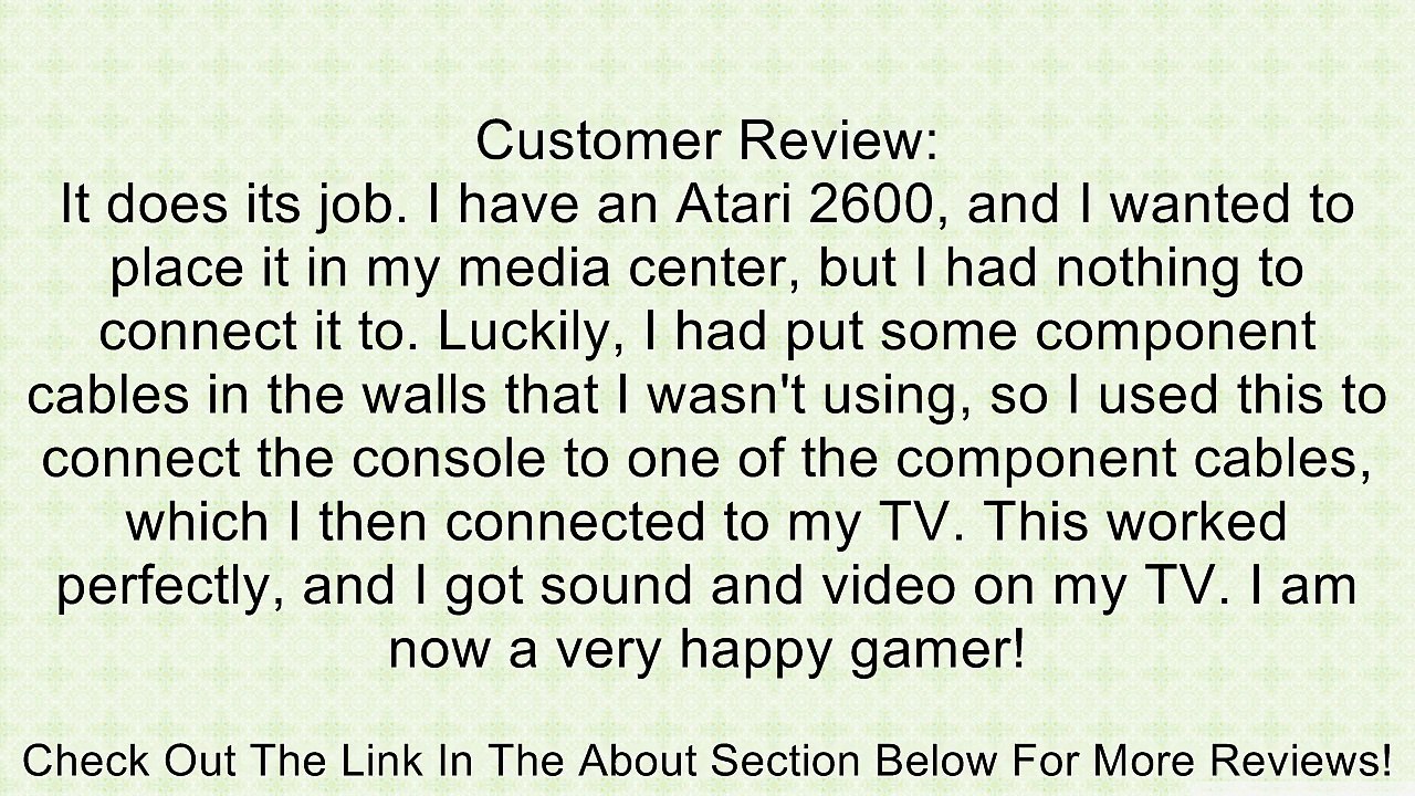 C2G / Cables to Go 29507 75-Ohm RCA Video Coupler Review