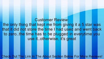 West Bend Digital Timer, White Review