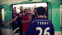 PSG Supporters Satirizing Chelsea Supporters' Racist Episode On Subway