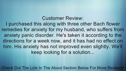 Rock Rose Flower Essence - 20 ml,(Bach Flower Essences) Review