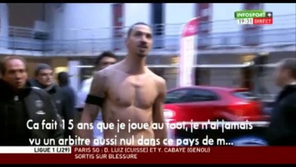 Ibrahimovic pète les plombs ! "En 15 ans, je n'ai jamais vu un tel arbitre... Dans ce pays de merde !"