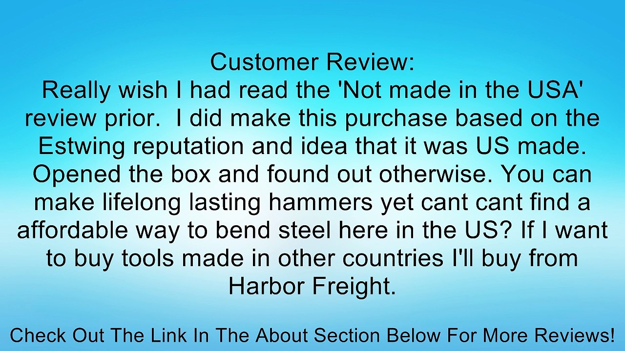 Estwing HB-15 Handy Bar Review