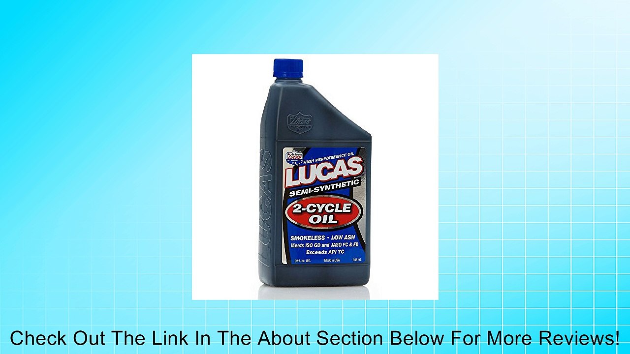 Lucas Oil 10120 2-Cycle Oil - 16 oz. Review